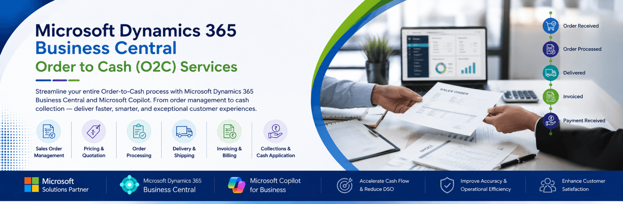 Order to Cash (O2C) Services for Microsoft Dynamics 365 Business Central