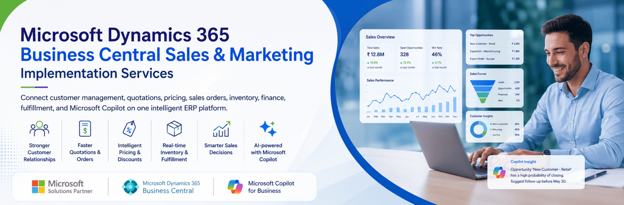 Microsoft Dynamics 365 Business Central Sales & Marketing Implementation Services