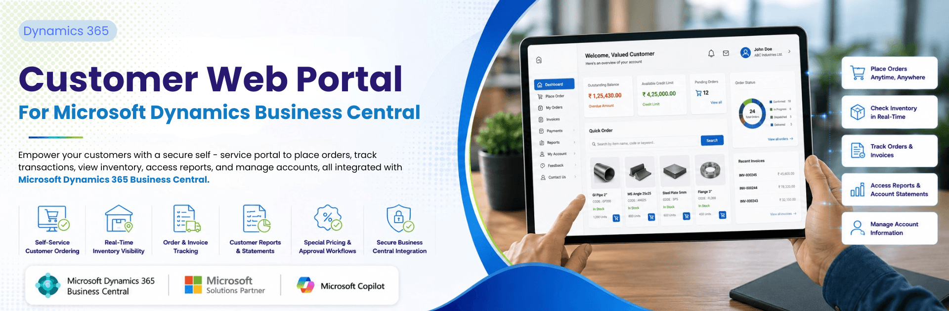 Customer Web Portal for Microsoft Dynamics 365 Business Central