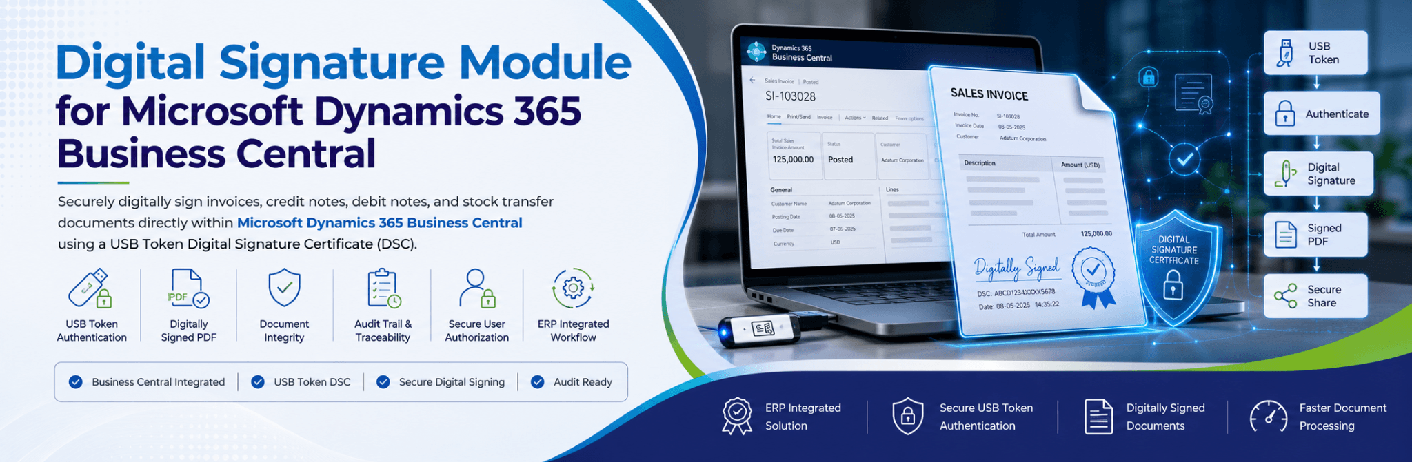Digital Signature Module for Microsoft Dynamics 365 Business Central