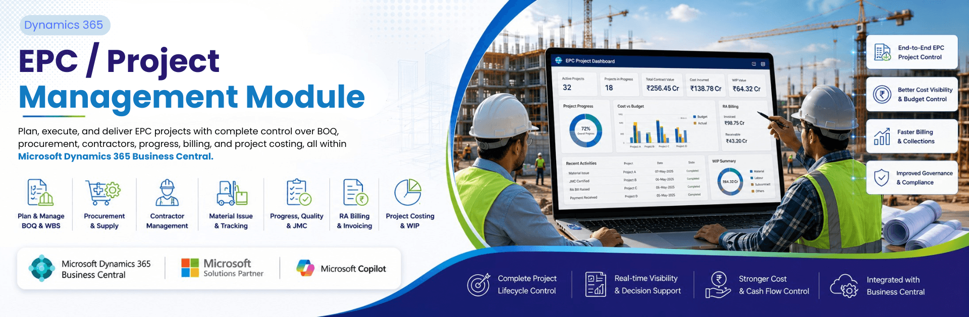 EPC / Project Management Module for Microsoft Dynamics 365 Business Central